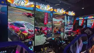 Storm Racer 2 Four-cabinet linked display animation(By Wahlap,3MindWave)