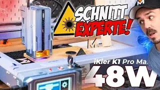 iKier K1 Pro Max 48W | St&auml;rkster LASER der Welt? (8 Dioden 455nm)