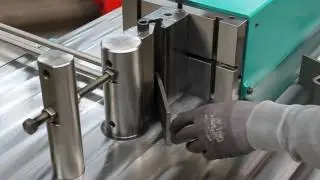Flat steel bending with Stierli horizontal bending machine