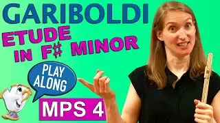How to play Etude in F# Minor by Gariboldi on flute, MPS 4