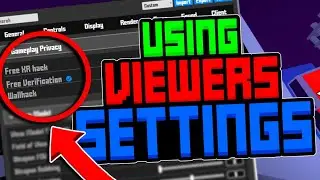 Using VIEWERS SETTINGS Krunker.io