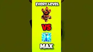 Max Lightning Spell vs ALL Air Defense Levels in Clash of Clans #coc  #shorts