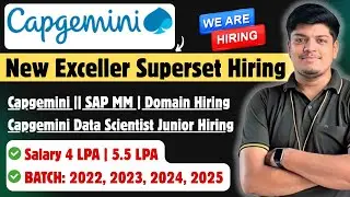 Новый вакансий в Capgemini Exceller Superset | Зарплата: 4 | 5,5 LPA | Младший специалист по SAP ...