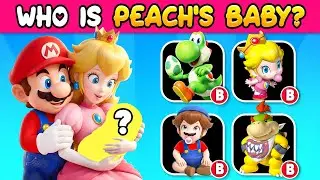 🍄🍑 THE SUPER MARIO GALAXY Movie Quiz ~ Super Mario, Princess Peach, Yoshi, Luigi, Bowser