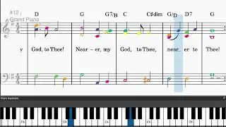 Nearer, My God, To Thee by Lowell Mason - Easy piano tutorials with sheetmusic