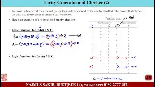 Parity Generator & Checker | DLD | BD EEE Job Preparation