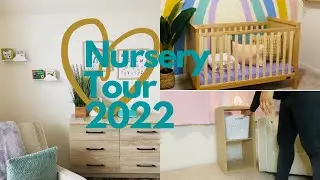 Nursery Tour 2022 | Bohemian Rainbow Nursery | Baby Girl Nursery Tour |Target Brightroom Shelf