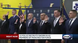 New police officers sworn in to Manchester Police Department