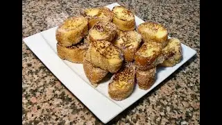 RECETTE ANTI GASPILLAGE ET &Eacute;CONOMIQUE  DE NOS GRANDS M&Egrave;RES LE PAIN PERDU AU SUCRE VANILL&Eacute;