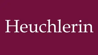 How to Pronounce ''Heuchlerin'' (Hypocrite) Correctly in German