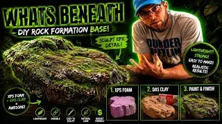 Clay Sculpting Rock formation | with xps foam core