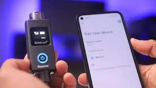 Bietrun Wireless XLR Transmitter Receiver, Wired to Wireless Mic XLR Adapter-WXM29