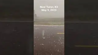 Huge hail from Kansas storm chase! #shorts #hail #stormchasers