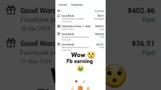 Facebook page first earning #facebook #fbearning #earning