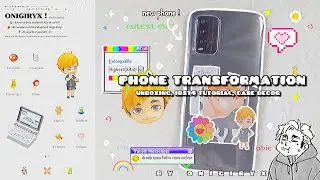 🎮 aesthetic phone transformation | unboxing, ios14 tutorial, & phone case decor 🛒