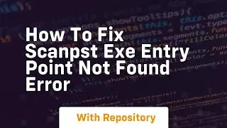 How to fix scanpst exe entry point not found error