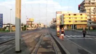 The tram route 8 in Prague, a cab view (1/6)