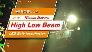2001-2018 Nissan Navara LED Headlight Bulb Installation | Boslla Bullet LED