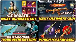 FINALLY 😱 NEXT ULTIMATE SET BGMI | FIRE M416 3D LOOK REVEAL | TIGAR M416 RETURN | WITCH M416 BETTER