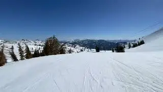 Palisades Ski Resort, North Lake Tahoe, CA, Siberia Trail, 4/10/2023 😊⛷️