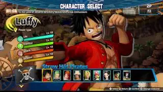 one piece pirate warriors 4 all characters and costumes
