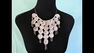 Cómo tejer precioso collar en crochet - fácil y rápido