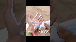 🖐️✨Turn Glue & Sand into MAGICAL Hand Art! (Easy DIY!) 🌟 #youtube #shorts #handart #diycrafts