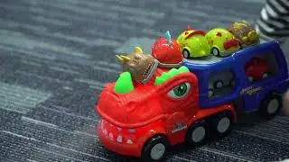 Dinosaur Toy Transport Carrier Truck for 3-7