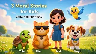 3 Kids Moral Stories in One Video | Chiku, Bingo & Toto | Animated Stories for Kids| Mini and Mahi 