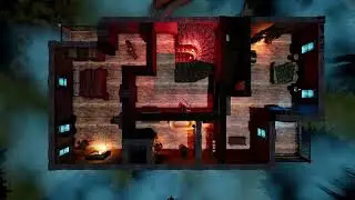 (Top Down)Curse of Strahd, Death House, 3rd floor, DnD animated map