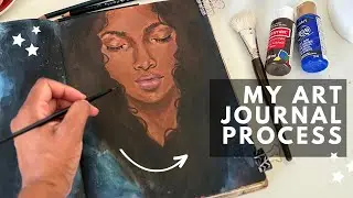 How I Paint Faces In My Art Journal