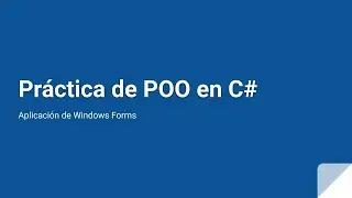POO Windows Forms - Validaci&oacute;n TextoBox con ErrorProvider