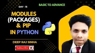 Modules(Packages) & Pip (Day #15) in Python Programming | Complete Python Tutorial Explain in Hindi