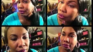 Lipstick for the day WetnWild Raven Raisin