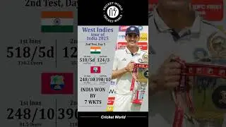 India vs West Indies 2nd Test Day 5 #shorts #viral #cricket