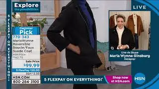 MarlaWynne Reversible Boucle/Faux Suede Coat