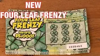 Совершенно новые лотерейные билеты Four Leaf Frenzy‼️ Калифорнийские лотерейные скретч-карты 🤞🍀🍀🍀