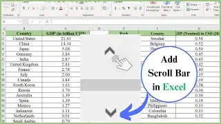 How to Add Scroll Bar in Excel