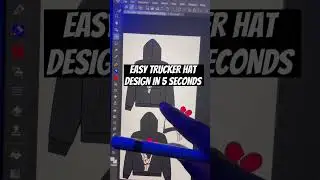 Easy trucker hat design for beginners 👨🏾&zwj;💻 #shorts #clothingbrand