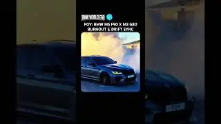 POV: BMW M5 F90 x M3 G80 BURNOUT & DRIFT SYNC #shorts #youtubeshorts
