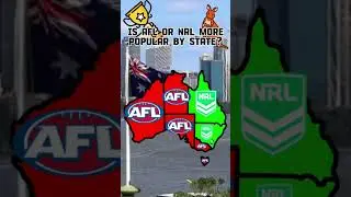 AFL vs NRL #australia #mapping #map #geography #afl #nrl #shorts #sports #geotuber #mapper #aus