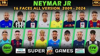 Neymar Face All Version 2009 - 2024 (Sider ◆ CPK) ◆ PES 2021 ◆ أوجه نيمار بيس 2021 #pes2021 #neymar
