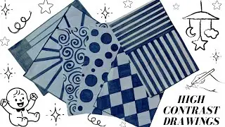 DIY High Contrast Drawings for Babies 👶 Boost Visual Development 