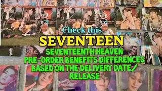 Seventeen Preorder Benefits from Weverse Inclusions based on the delivery/release period/세븐틴