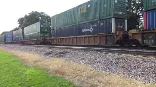 Eastbound UP 2657 and UP 6697 on the Union Pacific