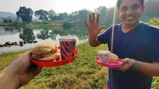 USGAON LAKE ( Dam ) breakfast ride # KTM ADVENTURE 390/250 #ktm #viral .