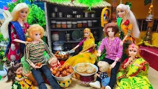 Barbie Doll All Day Routine In Indian Village/ Sita Ki Kahani Part - 39/ Barbie Doll Bedtime Story||