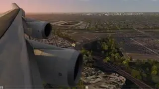 Hard Crosswind Landing JFK 747-400 [Aerolfy FS 2]