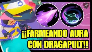 FARMEANDO AURA CON DRAGAPULT😍MEJORES OBJETOS Y MEDALLAS⭐BUILD DRAGAPULT POKEMON UNITE