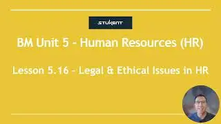 Lesson 5-16 Legal & Ethical Issues in HR